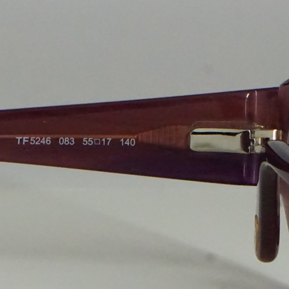 BRAND NEW TOM FORD TF 5246 083 PURPLE AUTHENTIC EYEGLASSES FT 55-17-140 ITALY - Picture 7 of 8
